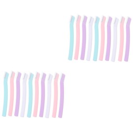 TOVINANNA 2sets Stainless Steel Eyebrow Trimmer Remover Eyebrows Ingrown Plucker Cuticle Razor Comb Face Detailer Tweezers Para Trimming Nose Nasal Facial Tools Makeup Tool Kit Pp 12pcs*2