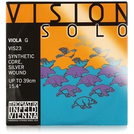 Thomastik Vision Solo Viola Strings, Single G String, VIS23, 4/4 Size, Synthetic Core, Chromium Wound