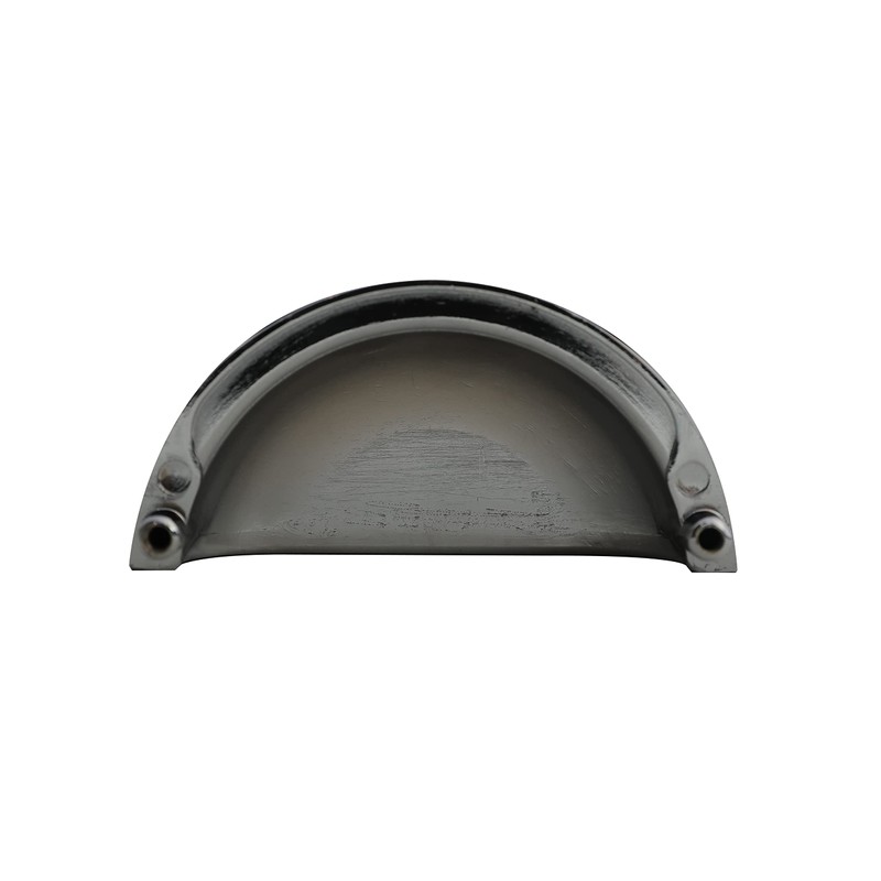 HARMAC HOUSE Chrome Cabinet Cup Handles 10 Pack Chrome Shell