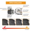 Chibery 30 Pack 1-5/16" Overlay 4D Soft Close Concealed Hinges