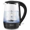 bella 1.7 Liter Glass Electric Kettle, Quickly Boil 7 Cups