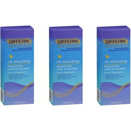Differin Oil Control Moisturizer SPF30 4oz (3 Pack)