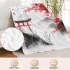 Japanese Samurai Blanket for Women Cherry Blossom Gifts 50"x40"