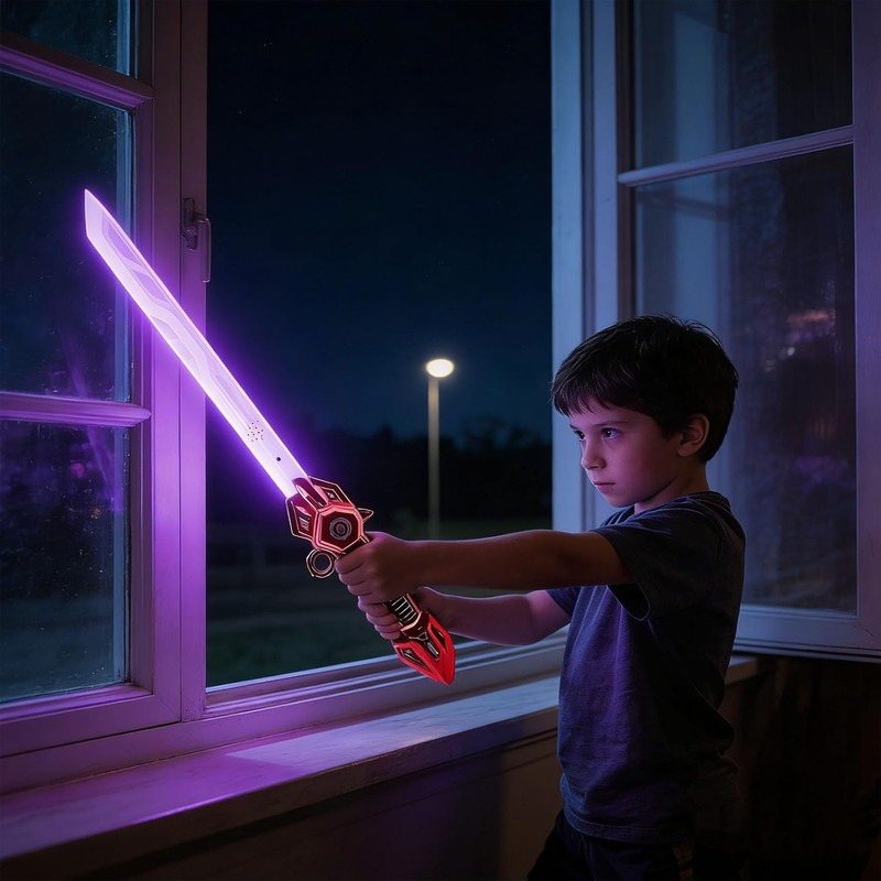Changor Light Sword Toy Vibrante LED Glow Sabre para Juegos