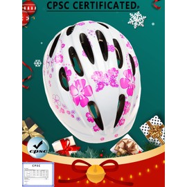 Girl Helmet for Bike,Kids Bike Pink Helmet for Girls Ages Approximately 3-10 Years Adjuastable and Multi-Sport, from Toddler to Youth CPSC Certicated (Angel)