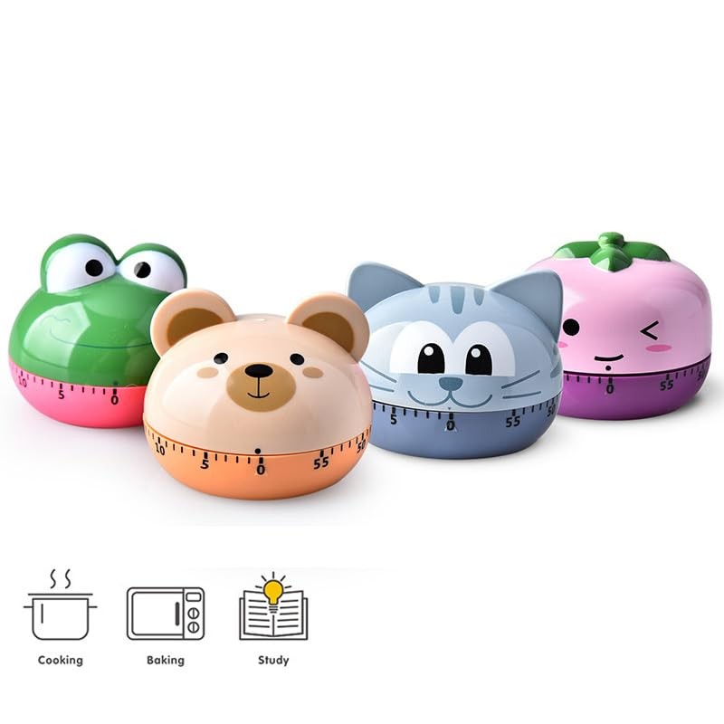 Ranvi Animal Timer Mechanical Cooking Timer, Cartoon Kitchen Timing Tool
