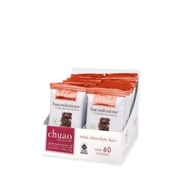 Chuao Chocolatier Baconluxious Chocolate with Plant-Based Bacon Gourmet Milk Bars | Vegetarian | For Gift Baskets, Birthday, Thank You, Care Package | 24 Pack, 0.39 oz Each