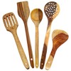SKAFA Handmade Wooden Serving and Cooking Spoon Kitchen Tools Utensil,