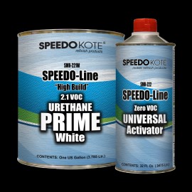 Speedokote Automotive 2.1 Low VOC 2K Urethane Primer WHITE Gallon Kit, SMR-221W/222