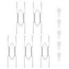 Plate Hangers for Wall for 8-10 inch, 5 Pack, Silver