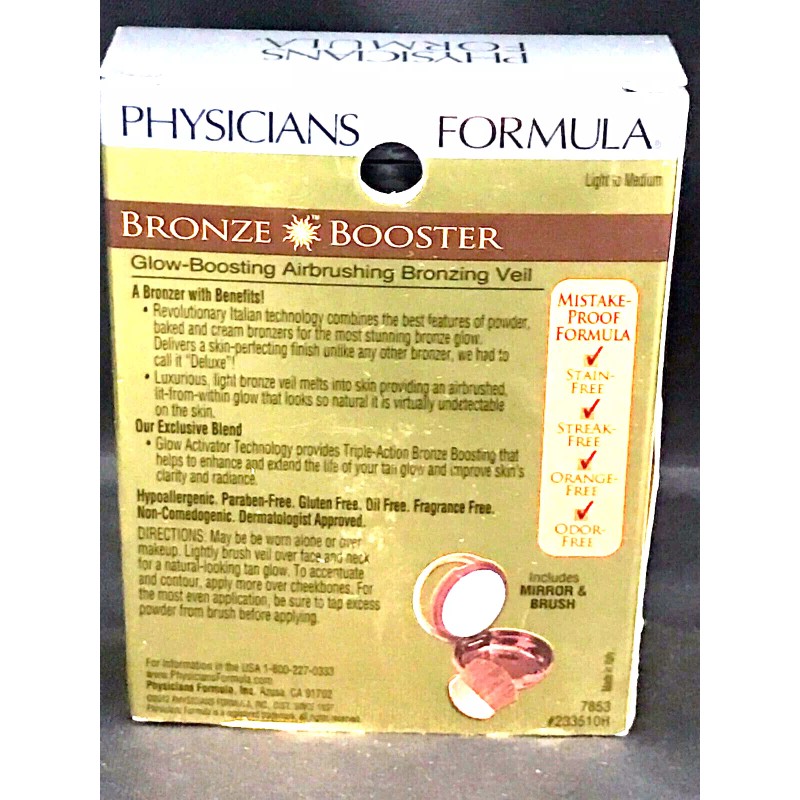 Physicians Formula Bronze Booster Deluxe Bronzing Veil, Light To Medium,