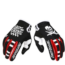 EXCEREY Skull Cycling Gloves Mountain Bike Gloves for Outdoor Sports, Driving, Climbing for Men & Women (Black, XL)