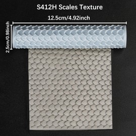 Terrain Texture Rollers Perfect for Professional Tabletop RPG Games as D&D(Dungeons and Dragons), and Many Other TTRPGs S412H Scales Texture