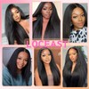 Kinky Straight Clip in Hair Extensions for Black Women Full