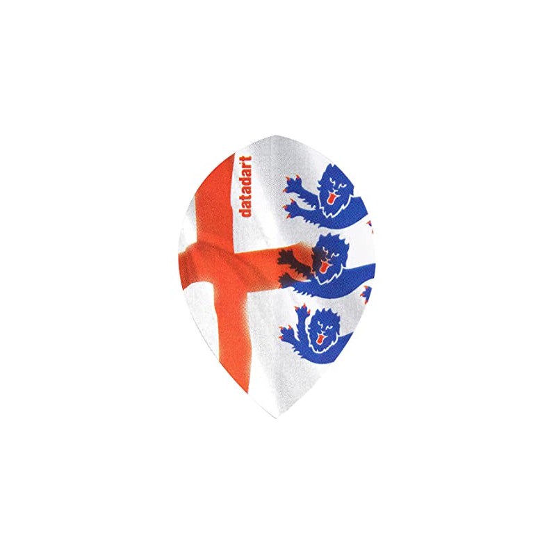Datadart CMF 25 England 3 Lions Pear Shape Dart Flights