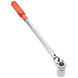 Happybuy Torque Wrench, 1/2-inch Drive Click Torque Wrench 20-250 ft.lb / 34-340 Nm, Dual-Direction Adjustable, Mechanical Dual Range Scales with Adapters & Extension Rod