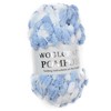 Woolcraft/Jarol POM POM Knitting Yarn/Wool - 200g (Blue/White - 05)