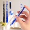 Protectivemethod Fountain Pen Retractable: 0.38mm Blue&black Ink Transparent Barrel Includes