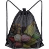 YaoooosF Mesh Bag, Gym Sack, Shoulder Bag, Backpack, 17.7 x