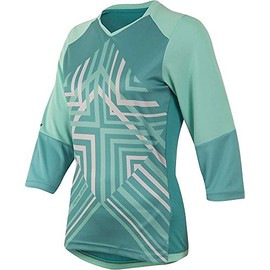 PEARL IZUMI - Ride Women's Launch 3/4 Sleeve Jersey, Aqua Mint, Large
