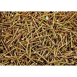 (5000) Torx T20 Star Flat Head 8 x 1-5/8 Yellow Zinc Type 17 Wood Screw Bulk