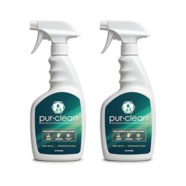 EvaClean PurClean All Purpose Cleaner – Ready to Use, 2-Pack Spray Bottles 32 FL Oz. Each, Biodegradable Degreaser, For Hospitals, Hotels, Schools, Daily Use, Mop, Spray, Wash, Lemon Scent