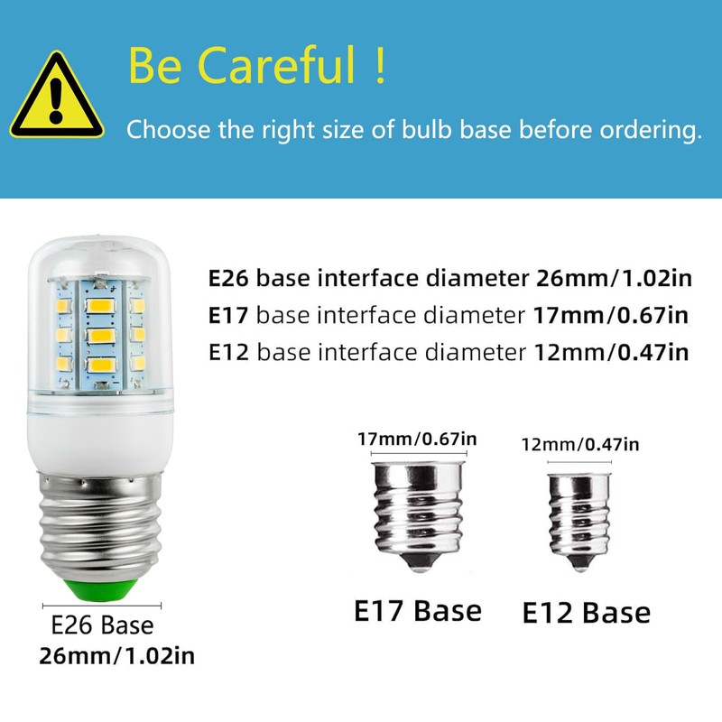 YEGRUEB KEI D34L LED Refrigerator Bulb Replacement, Fit for Frigidaire