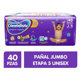 Pañales Kleenbebé Comodisec Etapa 5 Unisex 40 Piezas