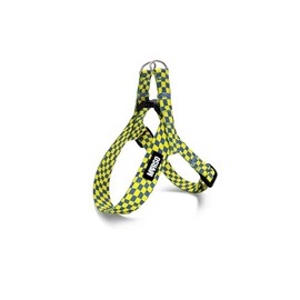 MORSO® MINI Adjustable Harness for Small Dogs, Yellow and Blue, Size XXXS