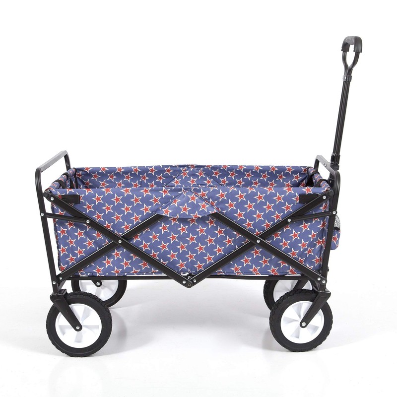 Mac Sports WTC-202 Collapsible Folding Outdoor Utility Wagon, Americana