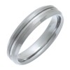 Theia Nickel Free Tungsten Matt and Polished 5mm Ring -
