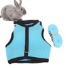Rabbit Harness Set, Adjustable Buckle Breathable Small Animals Vest Harness