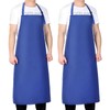 2 Pack Waterproof Rubber Vinyl Apron 40 Inch Chef Aprons