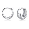 EPIRORA Silver Hoop Earrings for Women, Gold Chunky Thick Hoop