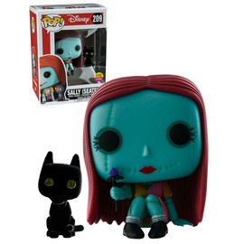 Funko POP! Nightmare Before Christmas Exclusive #209 Glow in the Dark, Flocked SEATED SALLY