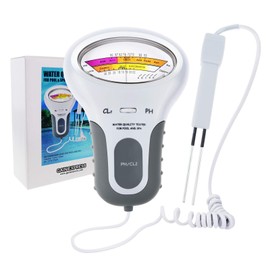 Gain Express 2-in-1 Chlorine & PH Meter Swimming Pool Tester, CL2 Level Meter Test Spa Water Quality Analysis Monitor, Handheld Portable