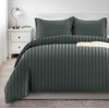 Imperial Rooms Single Duvet Cover Set Reversible Stripes Satin Bedding
