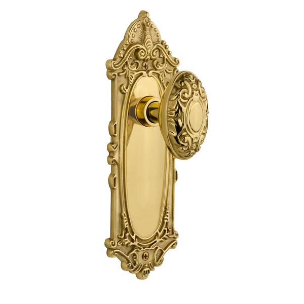 Nostalgic Warehouse Victorian Oval Door Knob With Plate