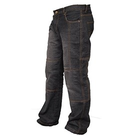 Mens Riding Motorcycle Pants Armored Motorbike Jeans with Aramid Protective Lining Adventure Touring Biker Pant Black