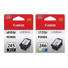 Canon Genuine Canon PG-245 Black Ink Cartridge + Canon CL-246