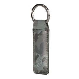 VON HEESEN® Leather Keyring with Gift Box, Key Organiser Lanyard, Key Ring, Key Holder, Gift for Men and Women (Camouflage), camouflage grey