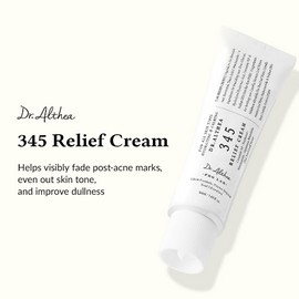 Dr.Althea 345 Relief Cream, Daily Face Moisturizer, Blemish Relief Care, Soothing Recovery & Moisture, Korean Vegan Skin Care for All Skin Types, 1.69 Fl Oz (Ver.2 - Pack of 1)