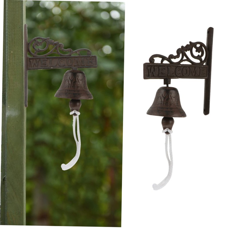 GRIRIW Iron Material Door Chime Charming Vintage Design Hanging Wall