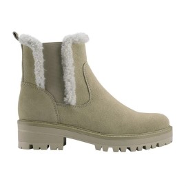 Marc Fisher Women's Size 5 Ink Leather Slip On Lugged Sole Chelsea Boots Shoe