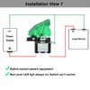 QitinDasen 3pcs 20A / 12VDC Car Toggle Switch with Green