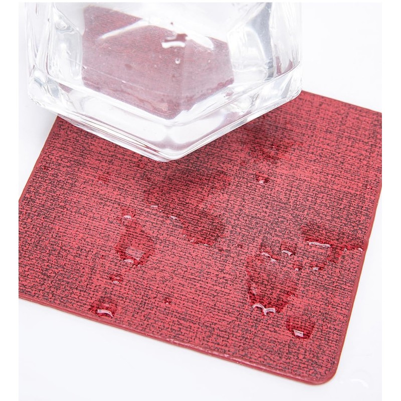 Anevous Set of 12 Square Coasters, 10 x 10 cm,
