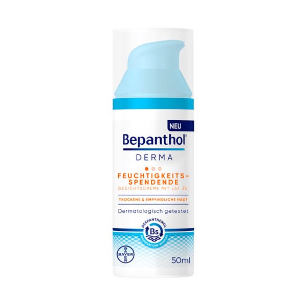 Bepanthol Derma Moisturizing Face Cream SPF 25 50 ml