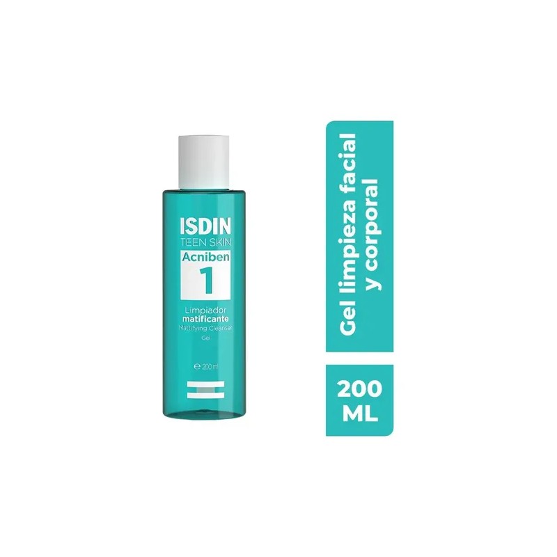 Gel Limpiador Matificante Isdin Acniben Piel Grasa 200ml