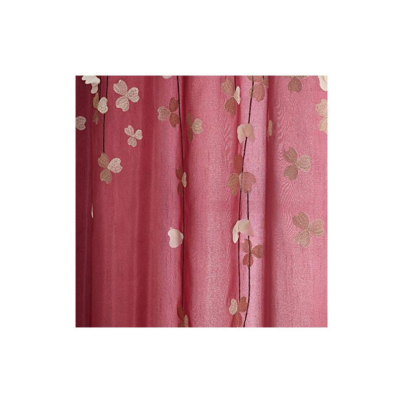 Lush Decor - Panel de cortina con diseño de flores,