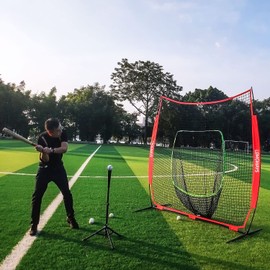 7'x7' Baseball Practice Net for Hitting and Pitching, Portable Softball Net for Batting with Carrying Bag